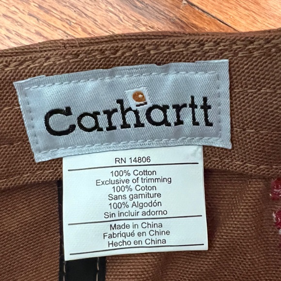 NWT- Vintage-Carhartt Since 1889 Embroidered Canvas StrapBack 2007  Hat - Picture 8 of 10